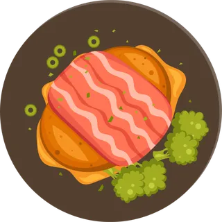 简约风厨房料理卡通素材图片PNG免扣 (46)