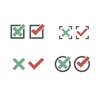 对错取消按钮图标素材