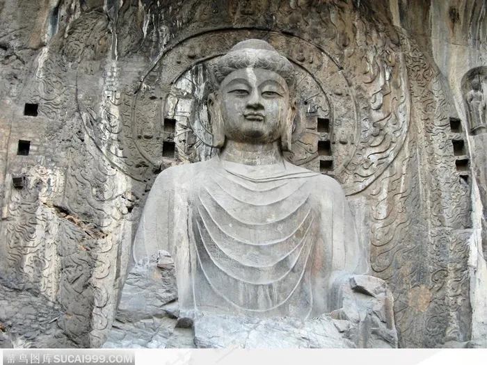 龙门石窟中的佛像