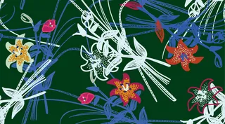 花卉唯美手绘花朵面料纹理手机壳布料面料印花服装矢量图案素材