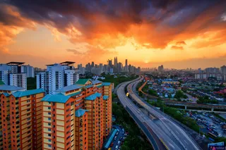 城市风景与道路图片