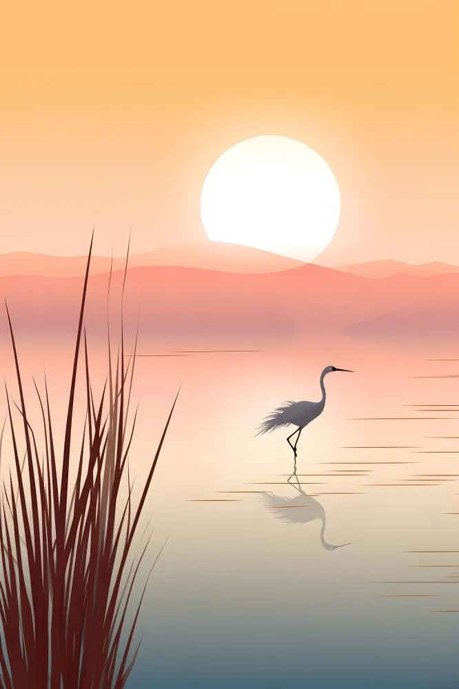 粉蓝渐变落日黄昏简约背景(2400x3600)