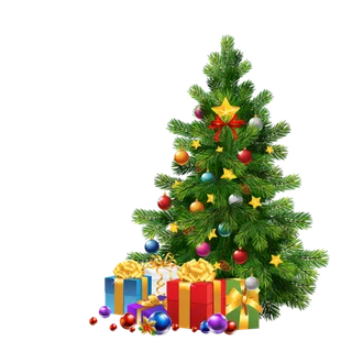 圣诞节平安夜圣诞树免扣素材圣诞元素