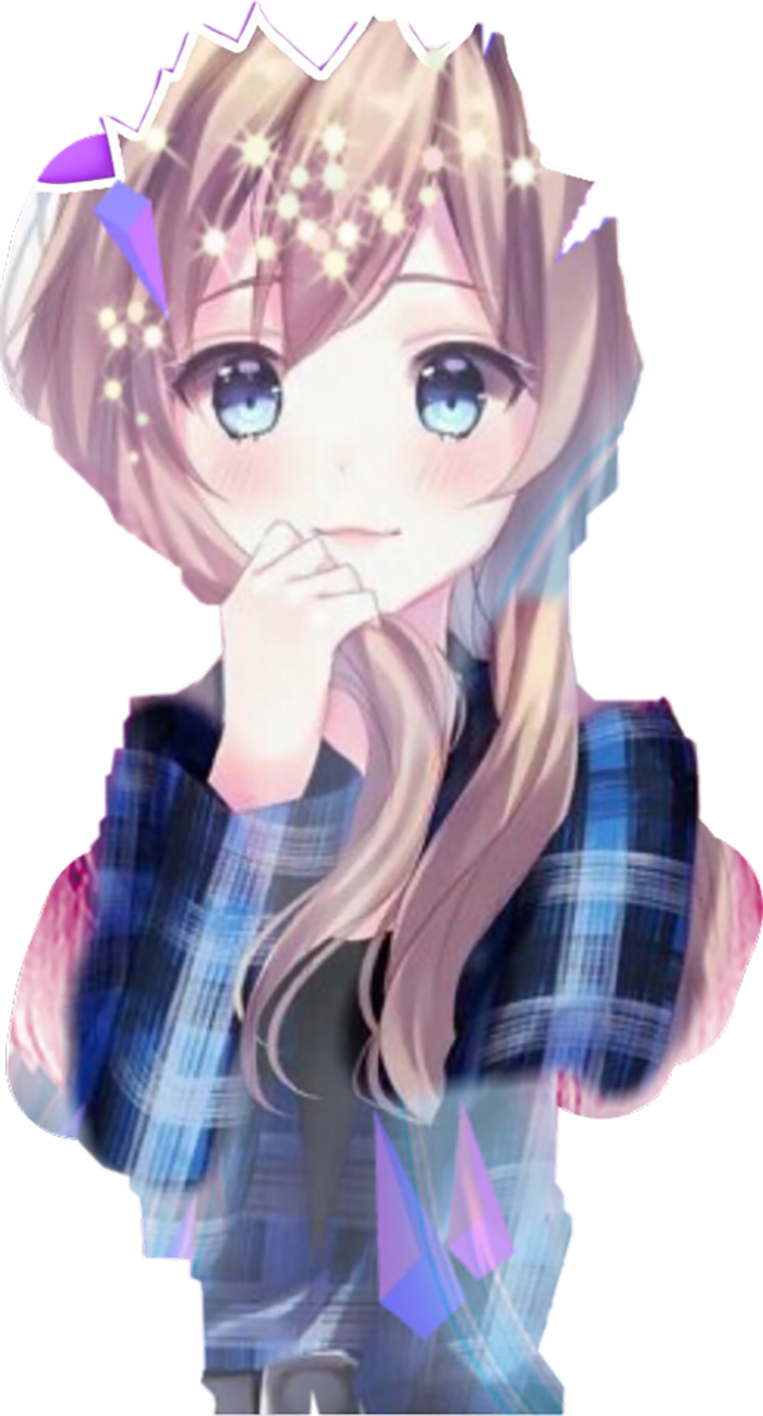 女孩剪影卡通素材