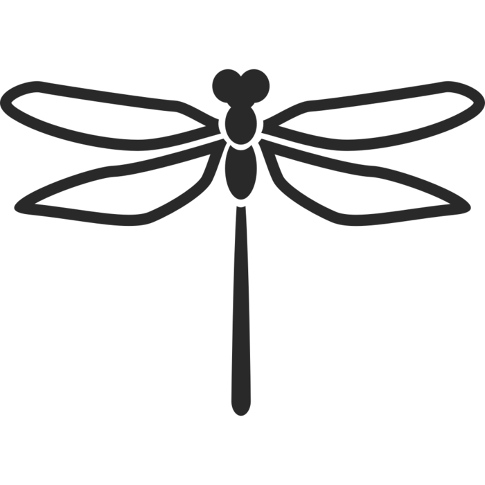 蜻蜓简笔画元素