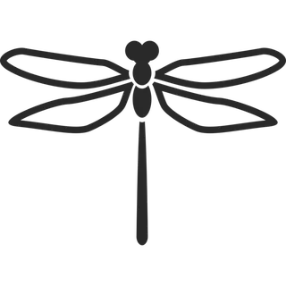 蜻蜓简笔画元素