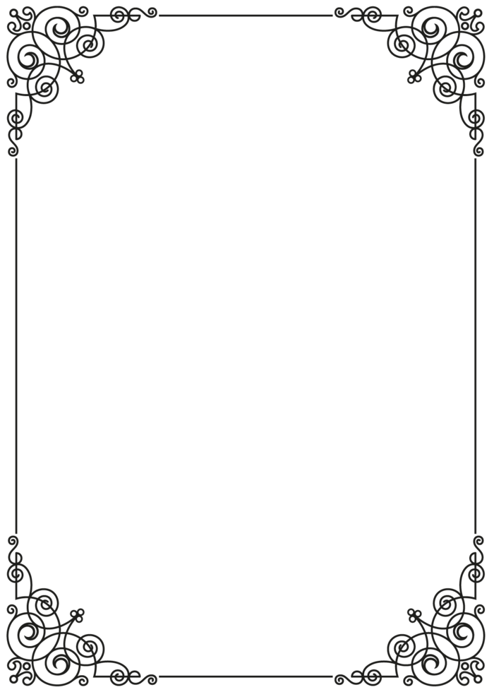 欧式复古线条边框花纹AI矢量LOGO角框花边分割线设计PSD卡片素材