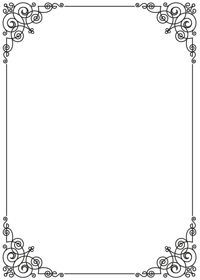 欧式复古线条边框花纹AI矢量LOGO角框花边分割线设计PSD卡片素材