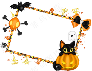 万圣节装饰框