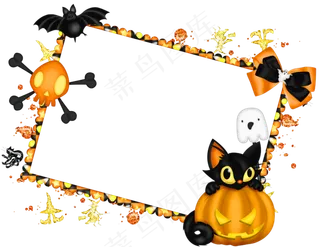 万圣节装饰框