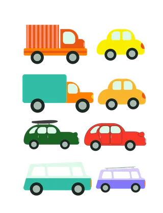 卡通车辆汽车标志素材