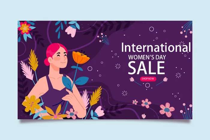 三八妇女节海报女神节海报ai矢量模版下载