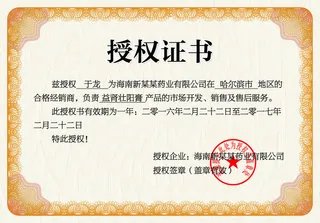 公司企业网络电子模板代理授权资质证书PSD制作设计源文件