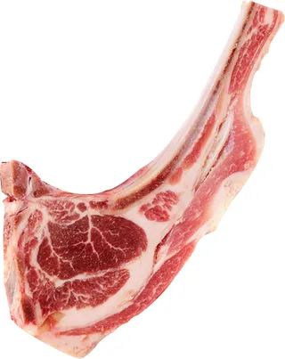 排骨羊排大骨头抠图透明底拍摄实物图