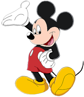 米老鼠人物简笔卡通素材