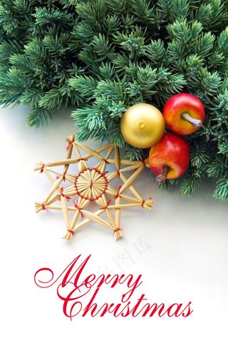 圣诞树贺卡图片下载