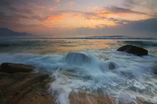 丝绸一样的海水素材图片