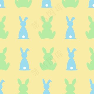 卡通兔子复活节背景图片