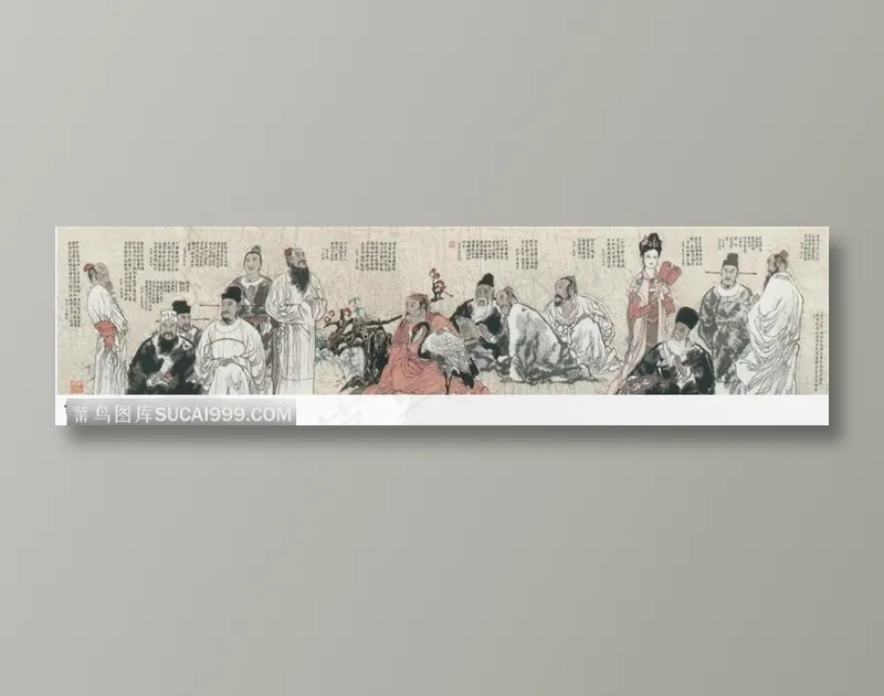 中国历代诗家图卷图