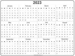 2023 年日历 PNG免抠