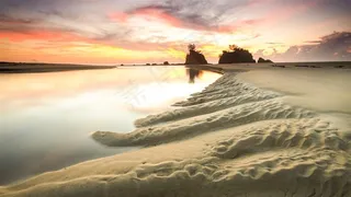 唯美海边沙滩风景高清图片