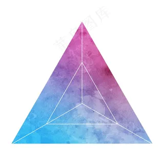 多色渐变的三角形