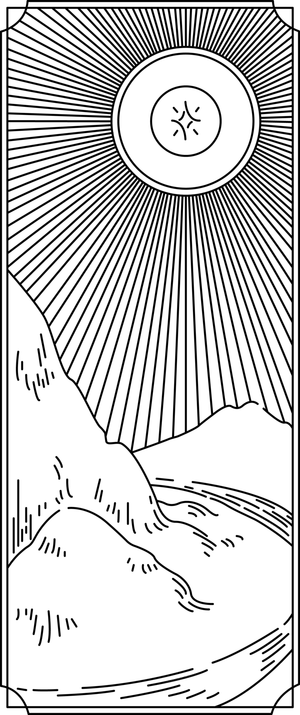 塔罗牌线稿免抠素材