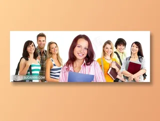 开心的大学生写真高清图片