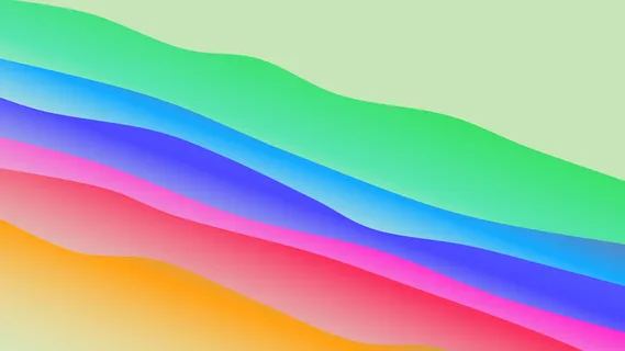 极简剪纸波浪弥散光渐变背景图