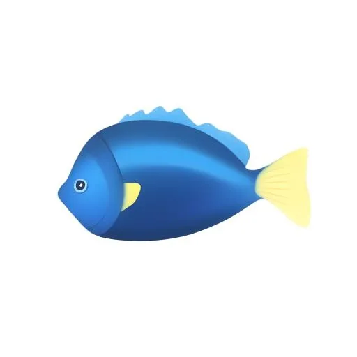 鱼蓝色免抠(2048x2048)