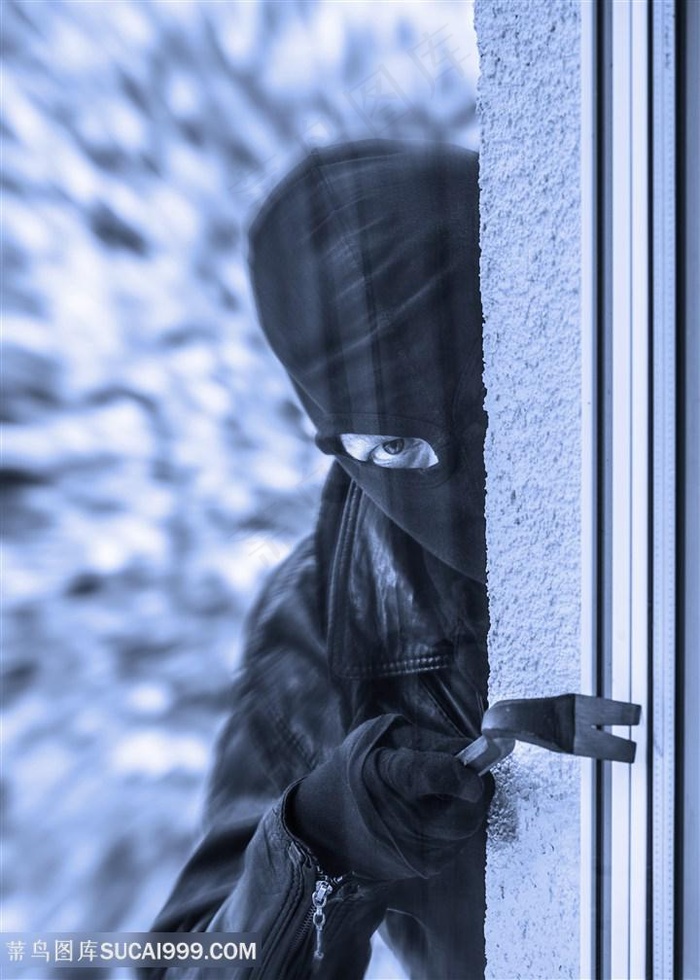 蒙面的强盗小偷人物高清图
