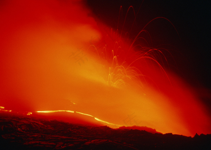 火山爆发图片