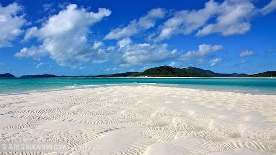 唯美蓝天白云海景壁纸