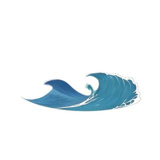 海浪浪花海洋免抠