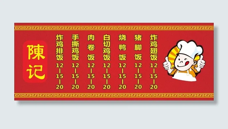 陈记隆*脚饭户外KT板cdr矢量模版下载