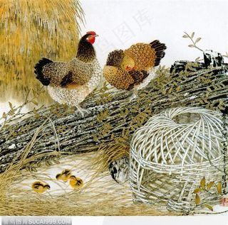 农舍一隅图素材