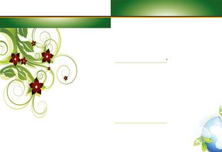 小清新花卉藤蔓画册模板