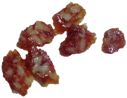 广味香肠切片腊肠片五花肉免抠摄影元素素材