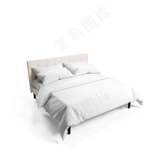 卧室床上用品被单床单枕头展示样机模板