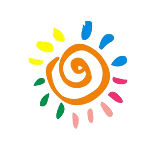 卡通太阳涂鸦图案