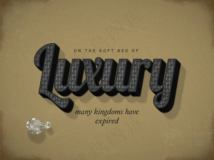 ps3D立体字效psd模版下载