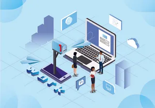 商务2.5D未来科技商务素材