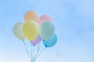 彩色气球小清新