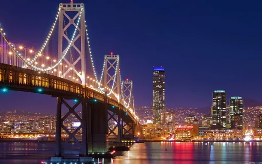 美国金门大桥夜景图片 美国金门大桥夜景图片