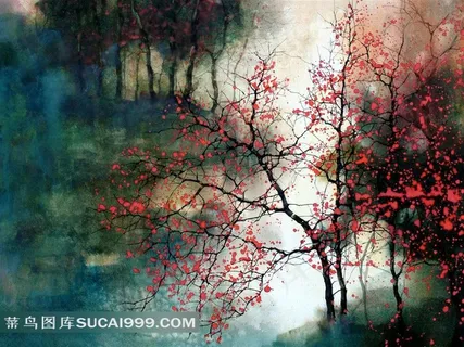 水彩画大师冯正梁绘画