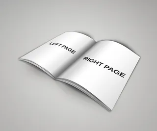 灰色简约大气画册样机