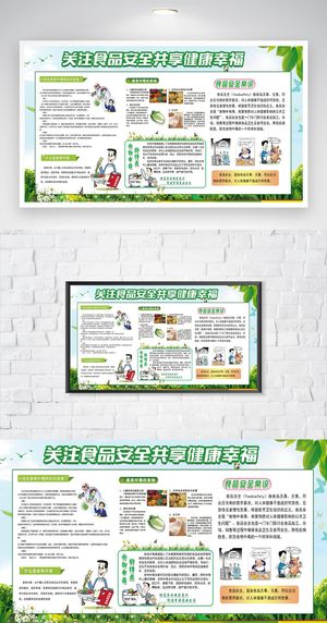 传统食品安全教育展板