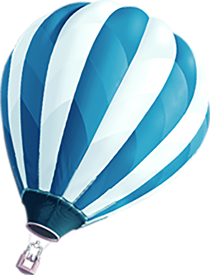 热气球-免扣素材-透明PNG