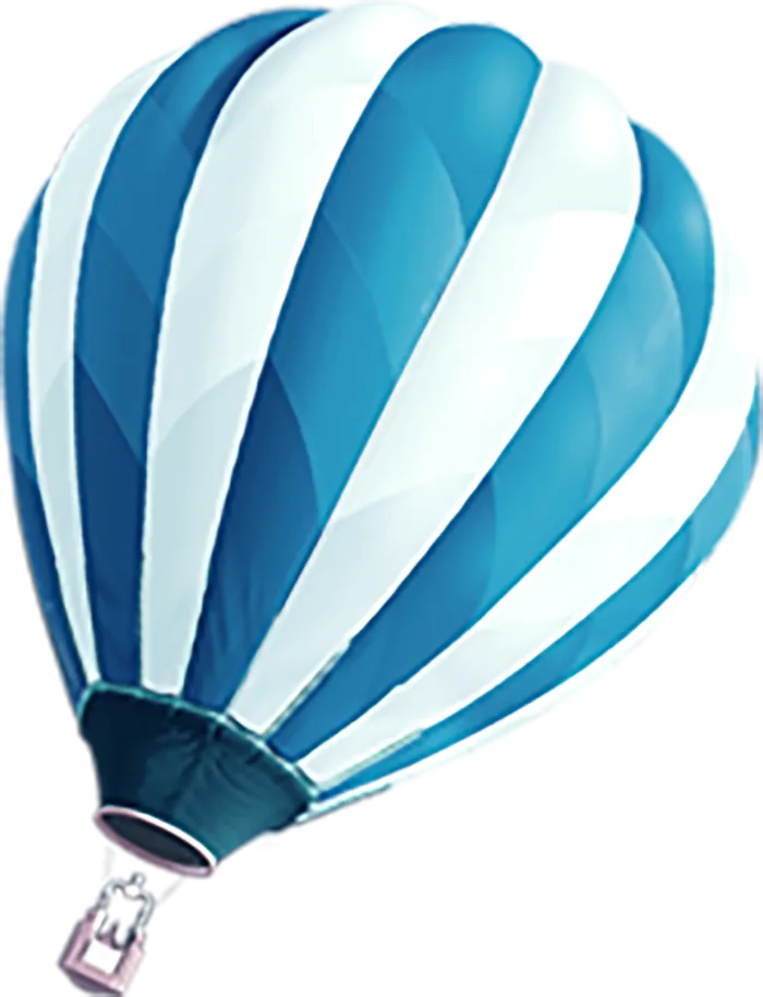 热气球-免扣素材-透明PNG