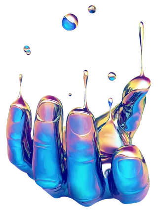 紫色酸性3d立体水滴手